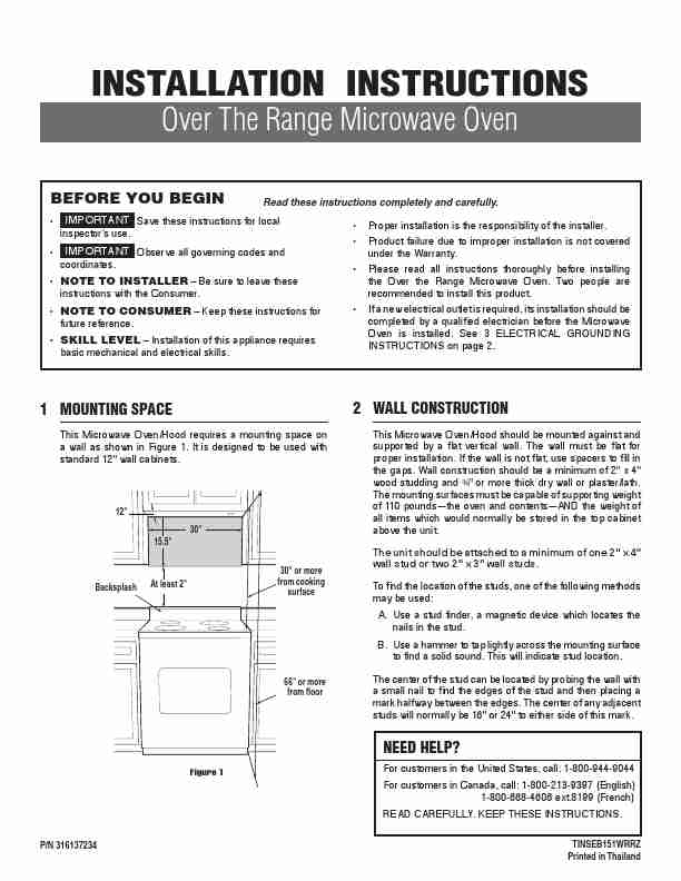 Frigidaire Microwave Oven 316137234-page_pdf